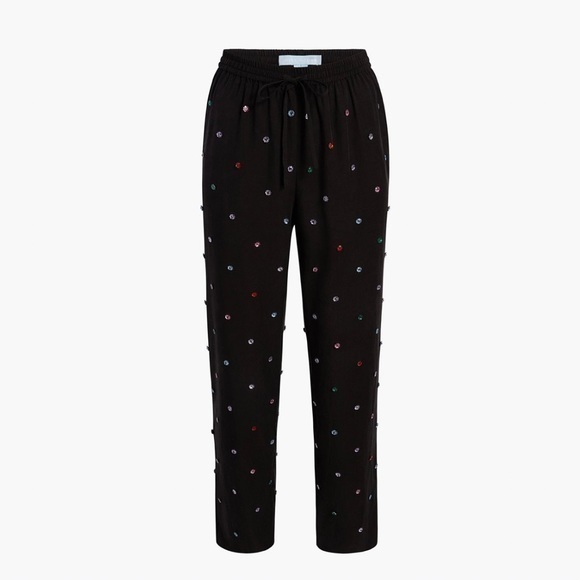 NWT Hill House Size XS • Jewel Jammie Pant Black MutiColor bead. - Picture 1 of 5